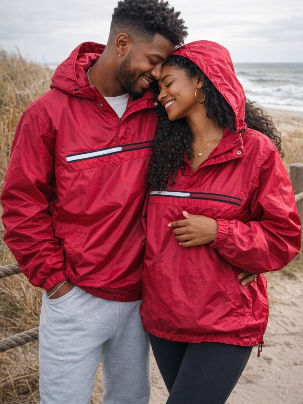 Tommy Hilfiger Red Windbreaker Jacket